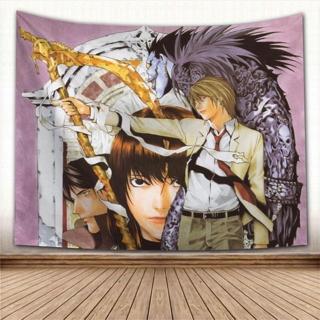 Nice Death Note Anime Tapestry Colorful Psychedelic Decorative Carpet Wall Fabric For Living Room Bedroom Tapestries.jpg 640x640 2 - Death Note Shop
